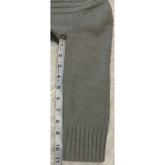 Women's Express Brand Light Gray Knit Pullover Sweater Acrylic Wool Blend Size M - Picture 10 of 13